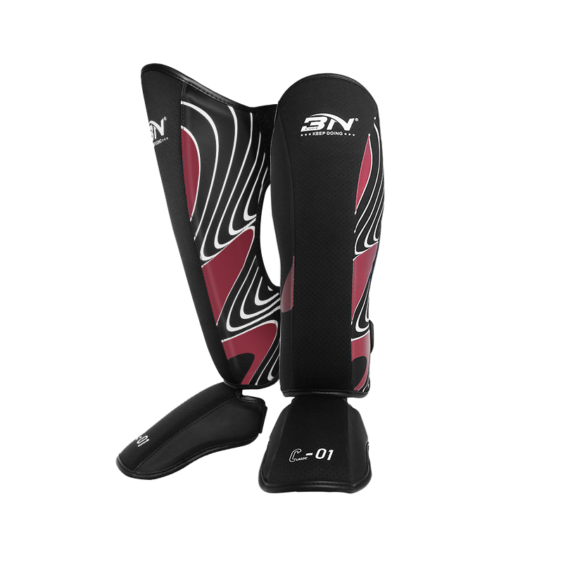 BN MMA Boxing Muay Thai Shin Guards Kickboxing Leg Guard Pads Equipment Martial Arts Karate Ankle Foot Protection - Image 7
