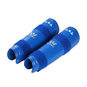 Wesing Kids Adults 1 Pair PU Sanda MMA Muay Thai Shin Guards Leg Protector Kickboxing Martial Arts Wushu Training Equipment